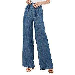 Express Wide Leg Chambray Pants